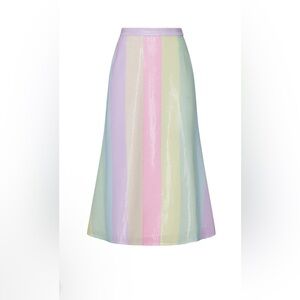 Olivia Rubin Penelope Sequin Pastel Rainbow Skirt